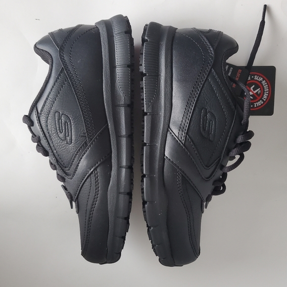 Skechers Women's Nampa-Wyola Food Service Shoe, Black, 5.5 - Picture 4 of 7